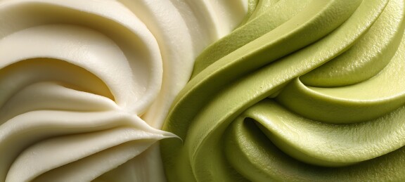 抹茶白巧冰淇淋