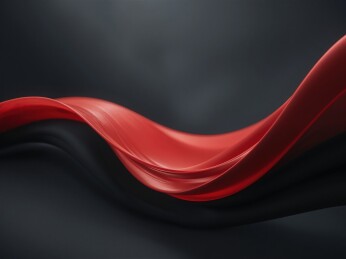 红色丝带飘扬主题