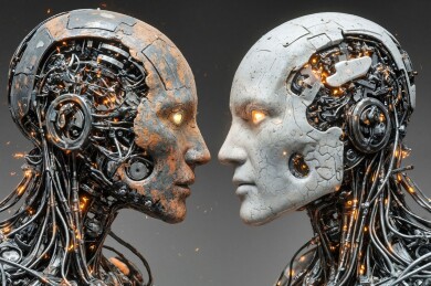 机械人面对面主题