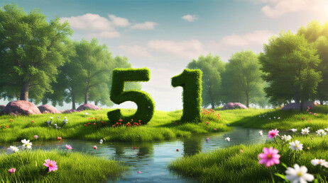 51节假日字体标题3D渲染素材背景