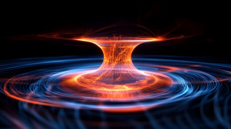 黑洞或虫洞的抽象表现