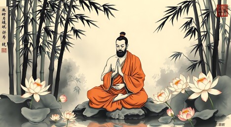 禅意莲花