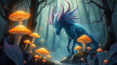 神秘森林中的奇幻生物