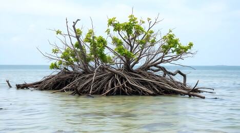 海中绿树成荫