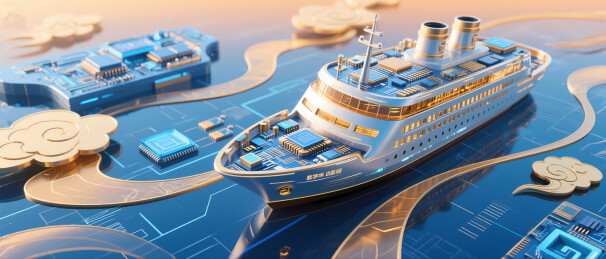 科技感十足的未来之船