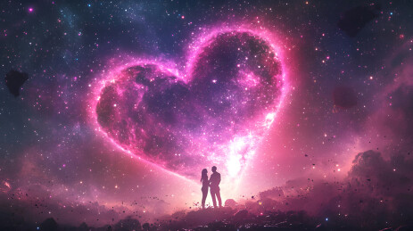 情侣心形背景