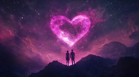 情侣心形背景