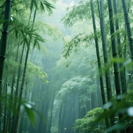 茂密的竹林清风