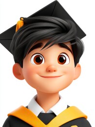 卡通毕业生形象