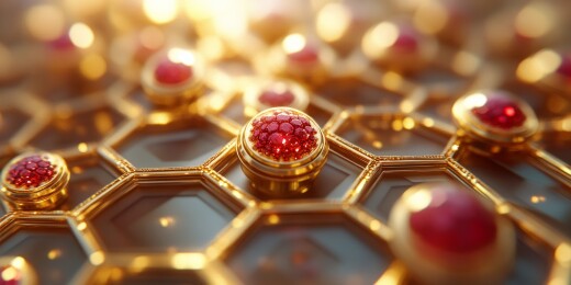 镶嵌红宝石的饰品