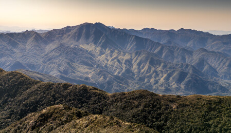 航拍从化五指山