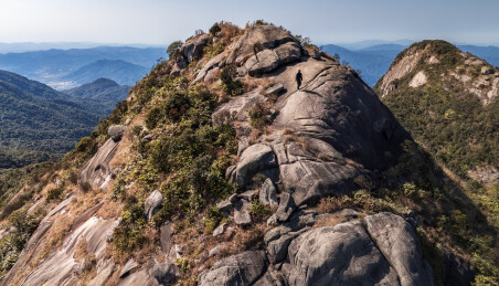 航拍从化五指山