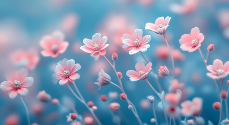 手绘花卉背景图案