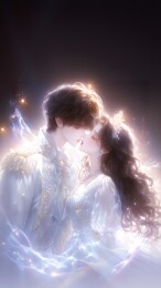 梦幻情侣浪漫相拥的唯美瞬间