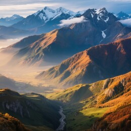壮丽的山川画卷