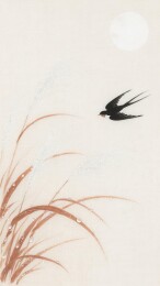 飞燕秋草图