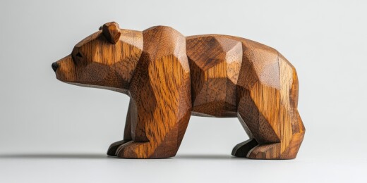 木艺熊雕展粗犷力量美