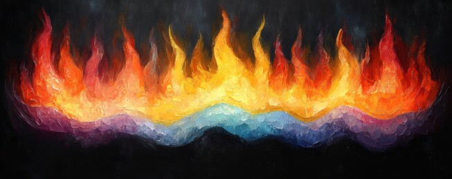 炽热炫彩火焰动态艺术