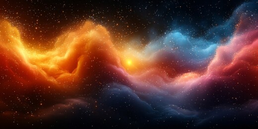 宇宙星云彩色景象