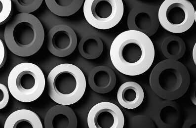 黑色背景下的金属特写镜头