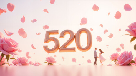 520情人节创意背景