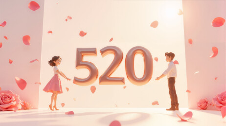 520情人节创意背景