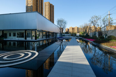 现代风格的房地产景观展示区设计