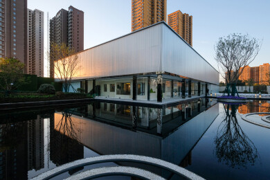 现代风格的房地产景观展示区设计