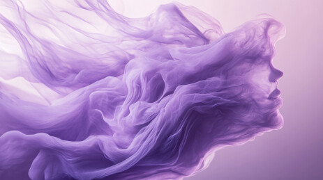 淡紫柔纱梦幻飘逸背景