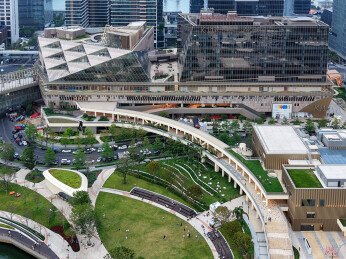 中国广东深圳K11 ECOAST航拍风光