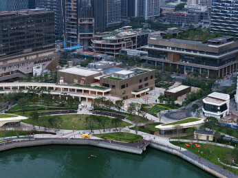 中国广东深圳K11 ECOAST航拍风光