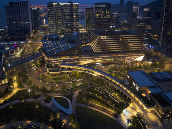 中国广东深圳K11 ECOAST航拍夜景