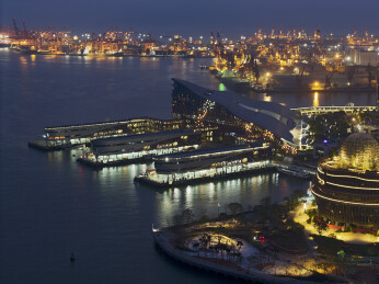 中国广东深圳K11 ECOAST航拍夜景