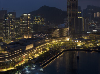 中国广东深圳K11 ECOAST航拍夜景