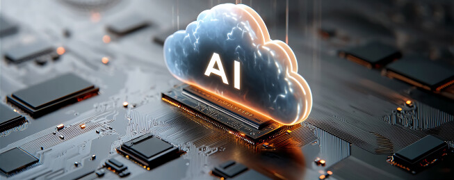 科技电路板云盘图标