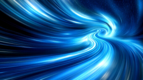 蓝色科技星河光速光芒