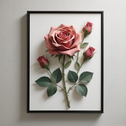 现代花卉立体装饰画