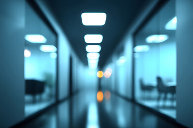 简约室内办公室的3D场景