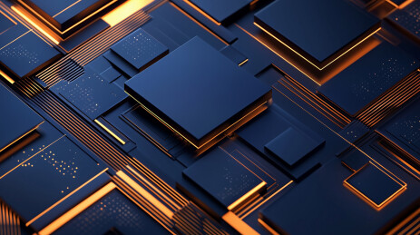 科技感电路板芯片元件画面