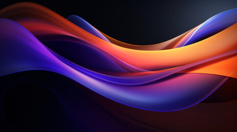 黑底炫彩流体抽象会议背景