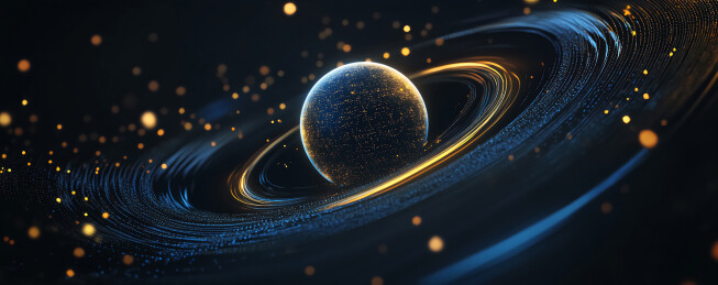 太空星球科技背景