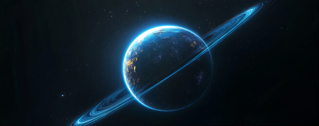 太空星球科技背景