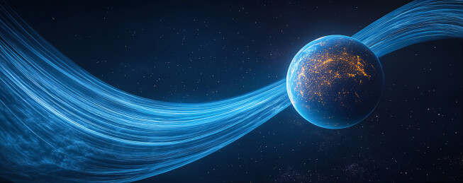 太空星球科技背景