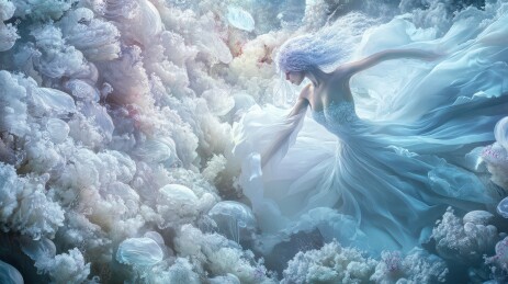 梦幻水世界中的仙子