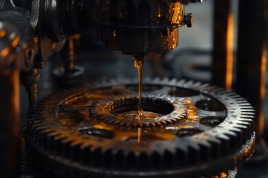 齿轮润滑过程的工业特写