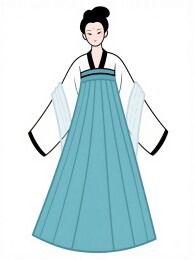 汉服襦裙女子形象图