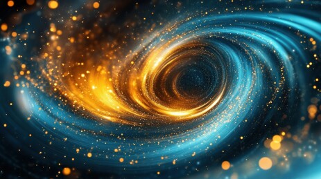 宇宙漩涡之光与暗能量