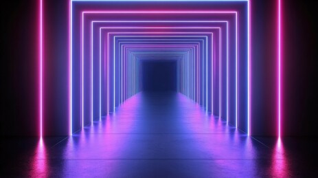 梦幻霓虹隧道
