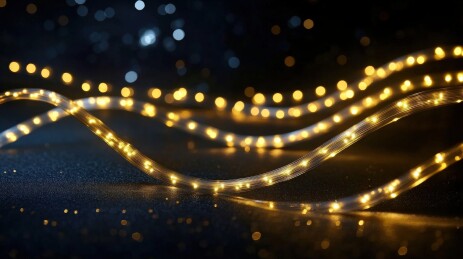 金色LED灯串装饰