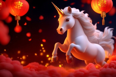 祥云瑞兽迎新年